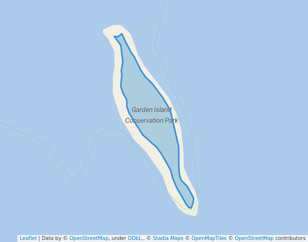 walking in Garden Island Conservation Park map in Burua