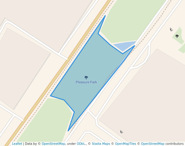 walking in Pleasure Park map in Lucknow