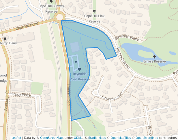 walking in Reynolds Road Reserve map in Pukekohe