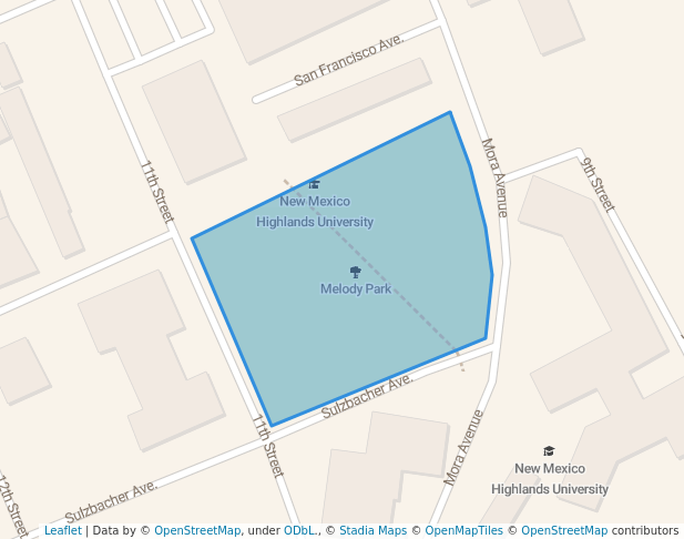 walking in Melody Park map in Las Vegas