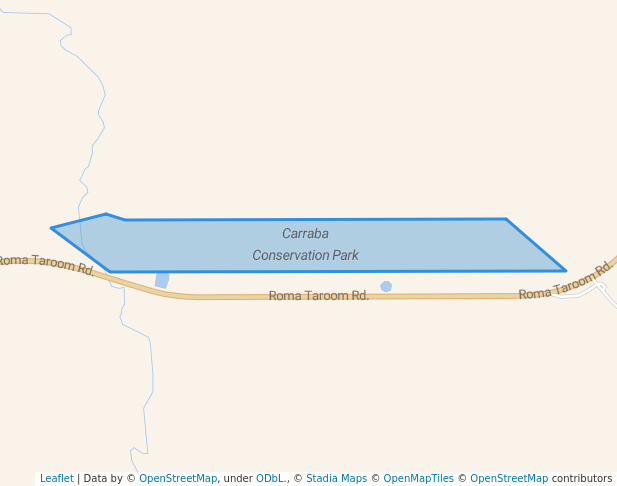 walking in Carraba Conservation Park map in Coorada