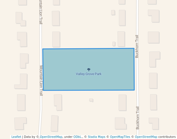 walking in Valley Grove Park map in Bozeman