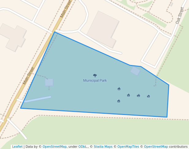 walking in Municipal Park map in Hays