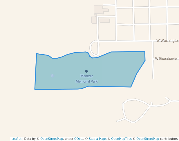 walking in Mentzer Memorial Park map in Mentone