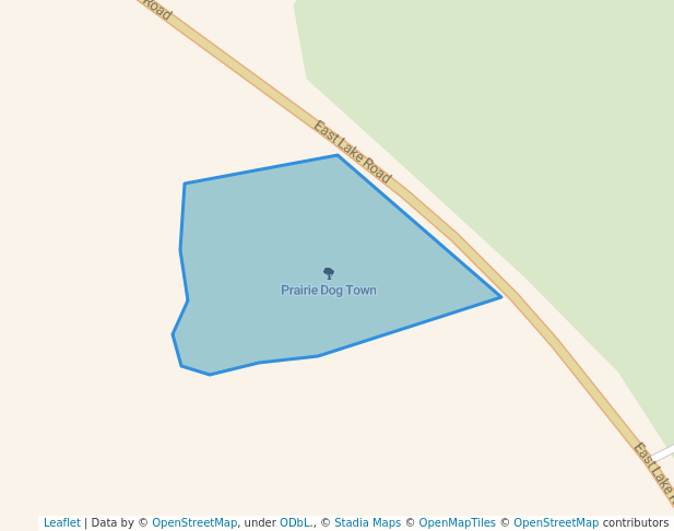 walking in Prairie Dog Town map in Ponca City