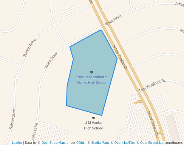 Excalibur Stadium at Hanks High School