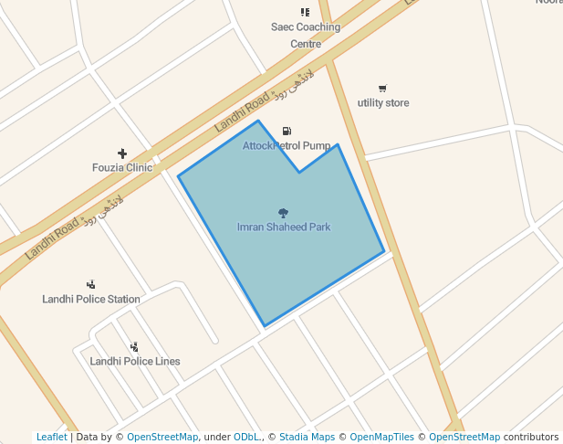 Imran Shaheed Park in Karachi | Map and Routes