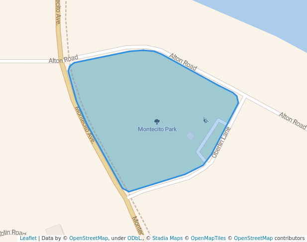 walking in Montecito Park map in Deltona