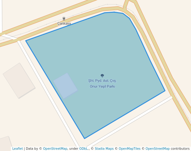 walking in Şht. Pyd. Ast. Çvş. Onur Yeşil Parkı map in Eskişehir