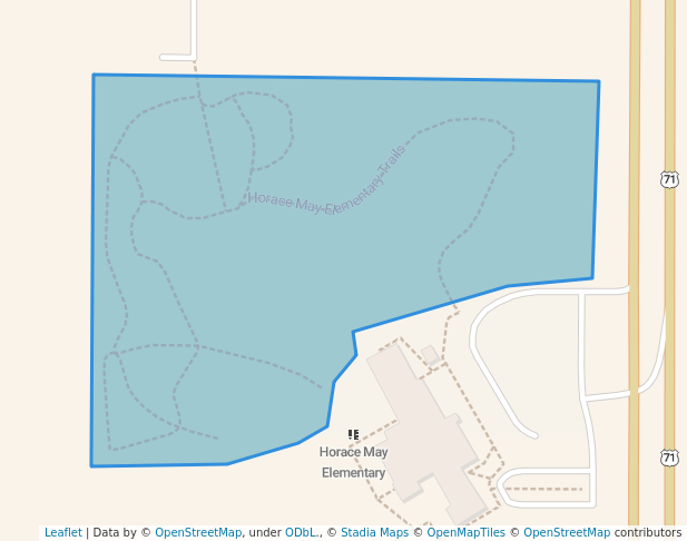 walking in Horace May Elementary Trails map in Bemidji