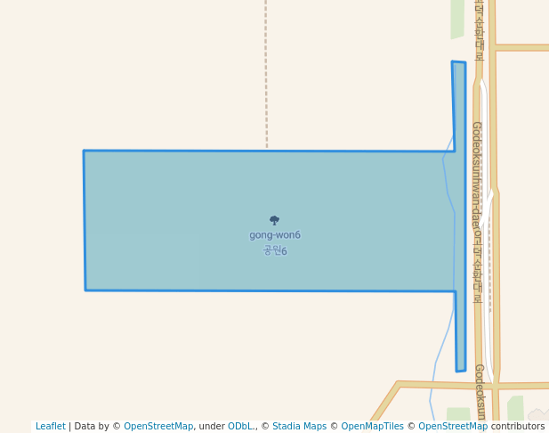 walking in 공원6 map in Pyeongtaek