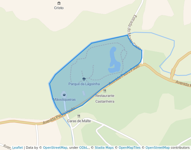 walking in Parque da Lagoinha map in Campos do Jordão