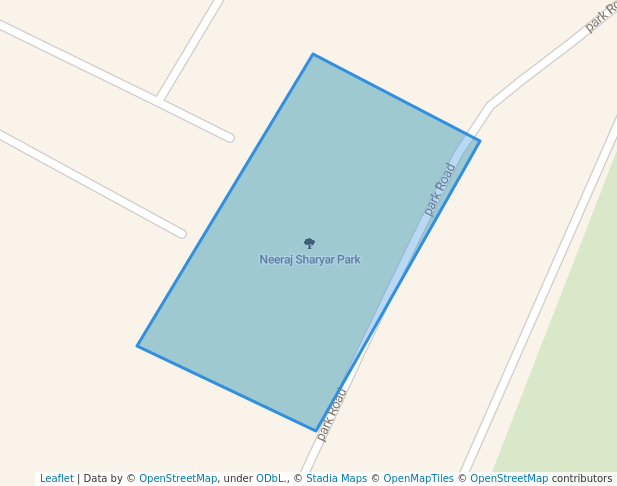 walking in Neeraj Sharyar Park map in Aligarh