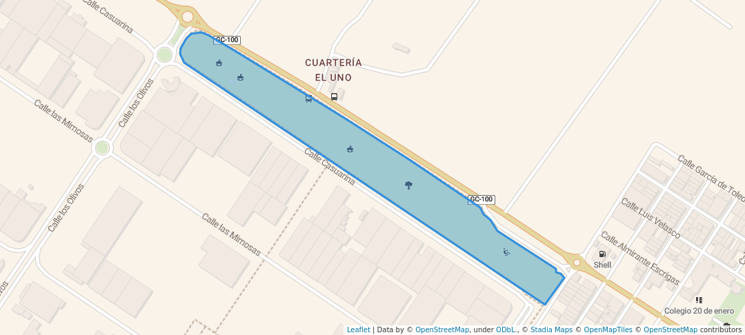 walking in Parque Urbano de Playa de Arinaga map in Agüimes