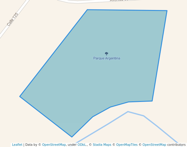 walking in Parque Argentina map in Curridabat