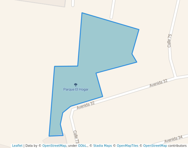 walking in Parque El Hogar map in San Pedro