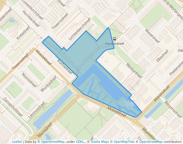 walking in Park de Watertoren map in Utrecht