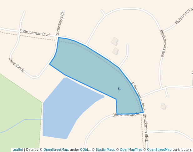 walking in Humbracht Park map in Bartlett