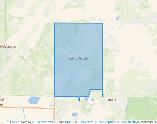 walking in Walton Ranch map in North Port