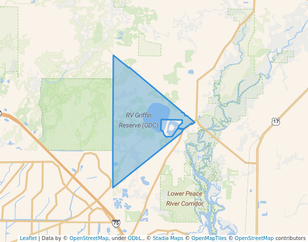 walking in RV Griffin Reserve (GDC) map in Arcadia