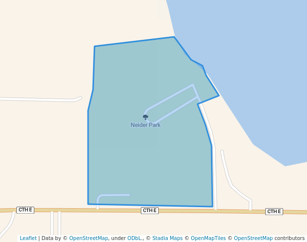 walking in Neider Park map in Hustisford