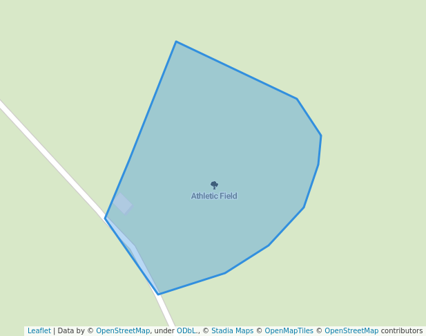 walking in Athletic Field map in DeFuniak Springs