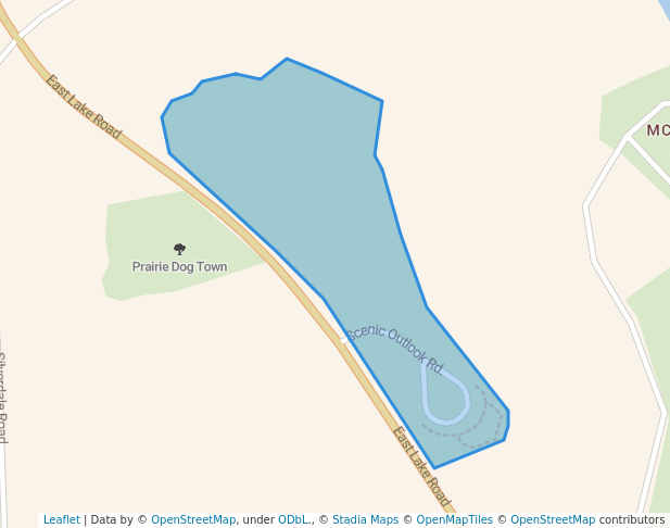 walking in Kaw Lake Scenic Outlook Park map in Ponca City