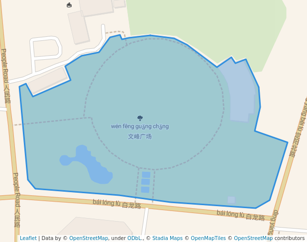 walking in 文峰广场 map in Qu Zhou Shi