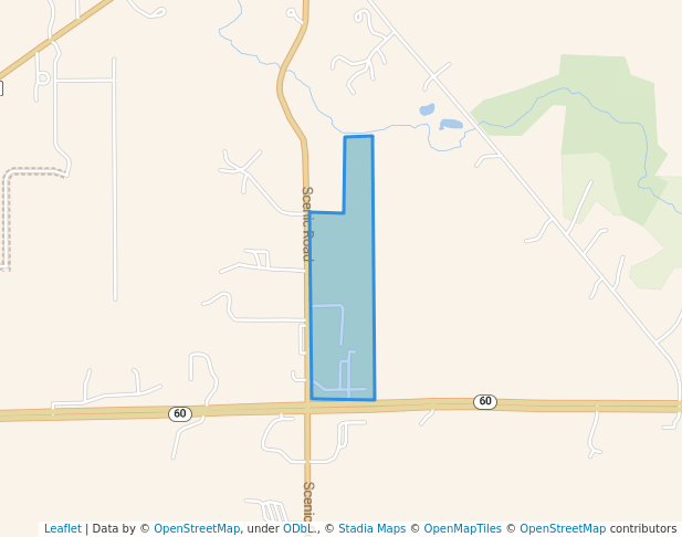 walking in Polk Park map in Slinger