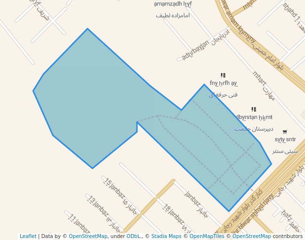 walking in باغ بزرگ امامی map in Nasimshahr