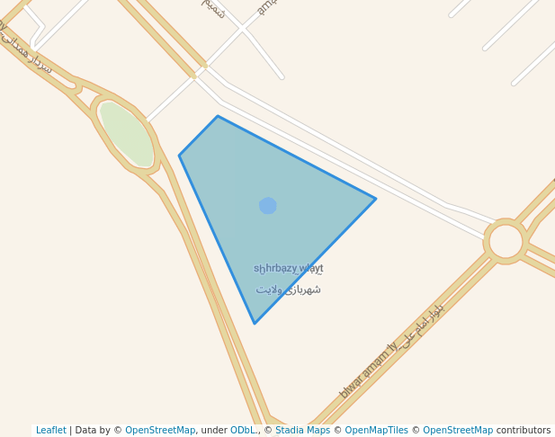 walking in پارک ولایت map in Salehiye