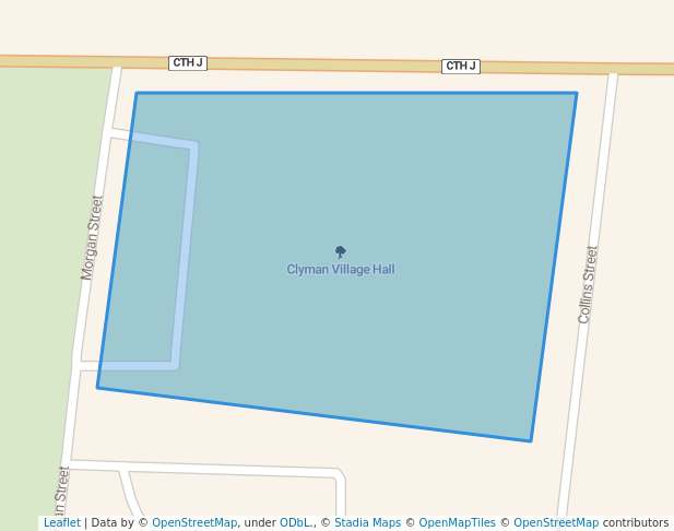 walking in Clyman Village Hall map in Juneau