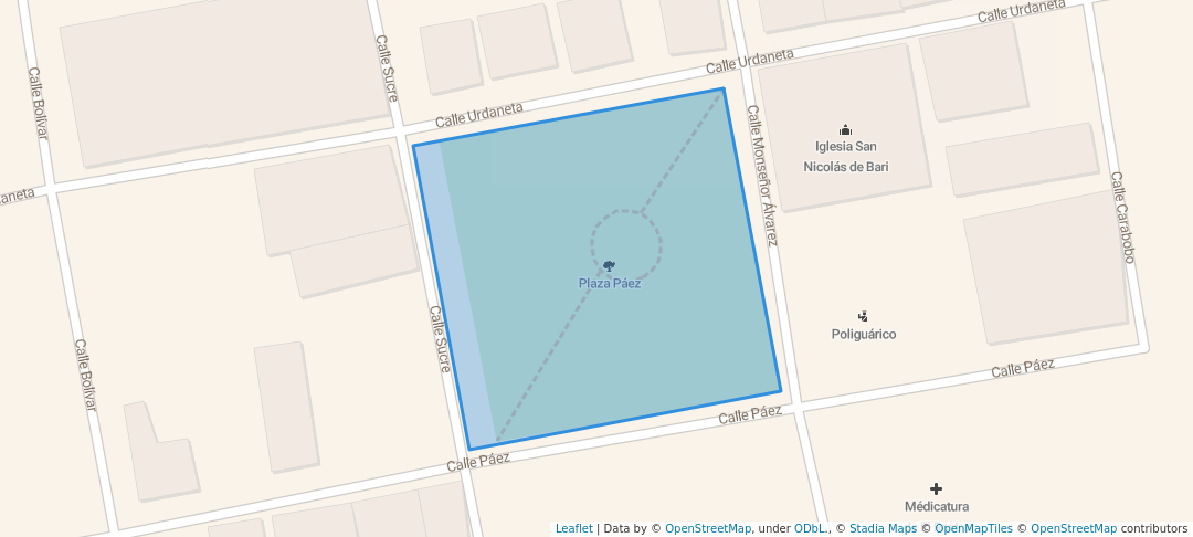 walking in Plaza Páez map in El Rastro