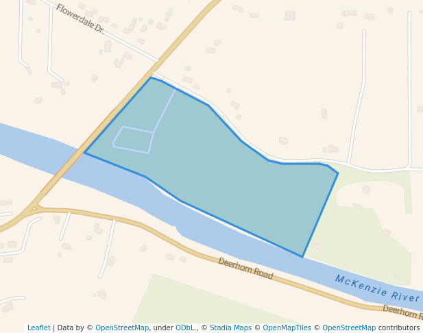walking in Hendricks Bridge County Park map in Springfield