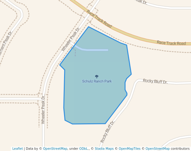 walking in Schulz Ranch Park map in Carson City