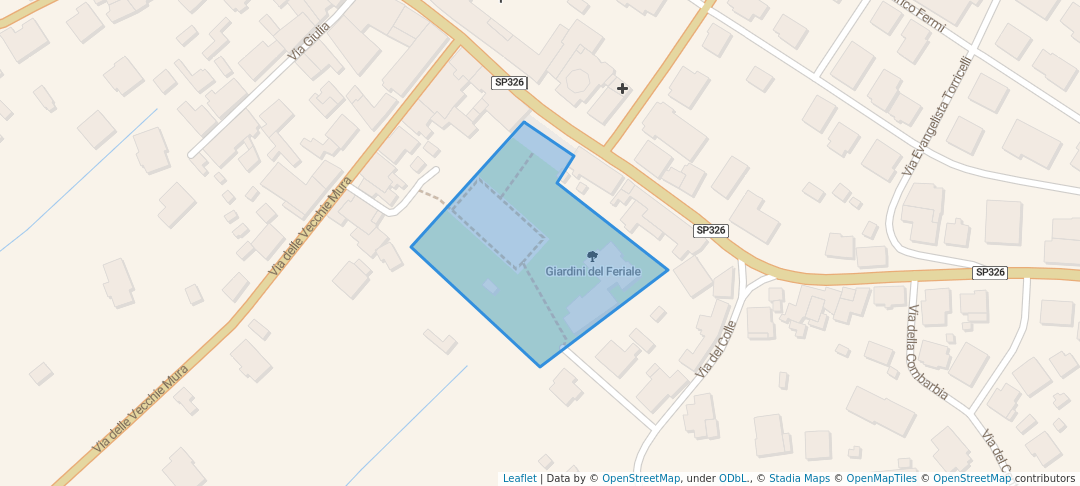 walking in Giardini del Fierale map in Acquaviva