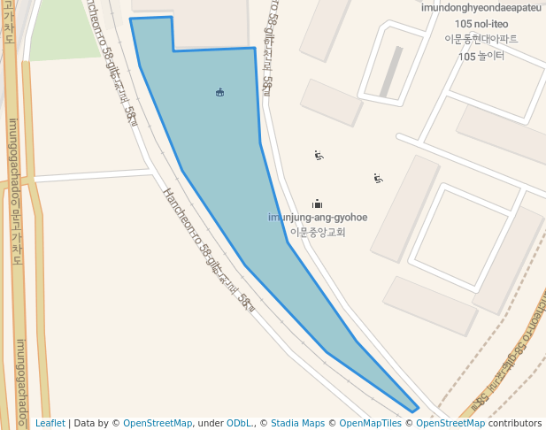 이문동 체육문화센터 공개공지