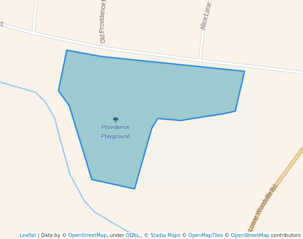 walking in Providence Playground map in Natchez