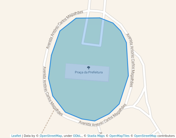 walking in Praça da Prefeitura map in Jequié