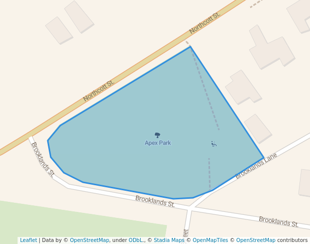 walking in Apex Park map in Crookwell