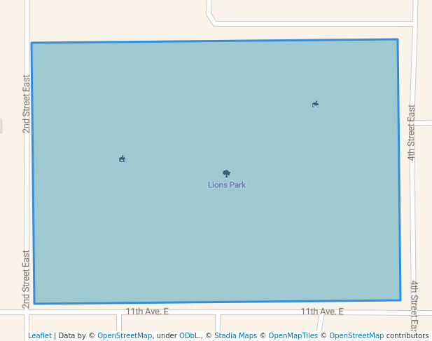 walking in O'Malley Park map in Polson