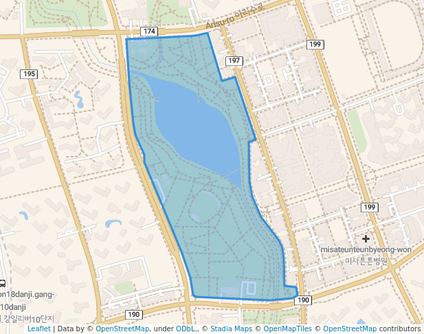 미사강변도시 근린15호공원