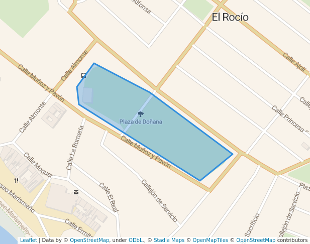 Plaza de Doñana in El Rocío | Map and Routes