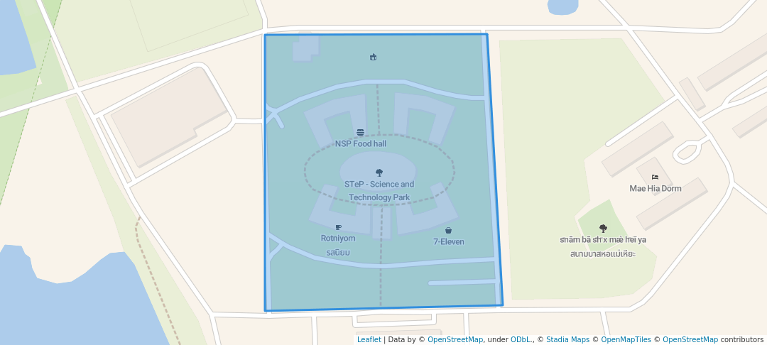 walking in STeP - Science and Technology Park map in Chiang Mai