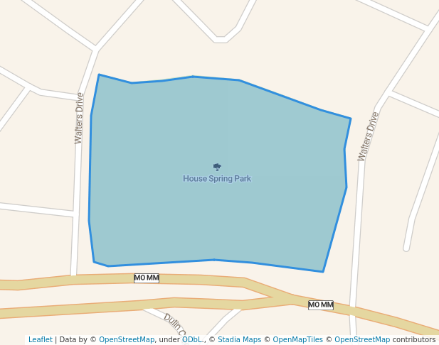 walking in Big Spring map in House Springs