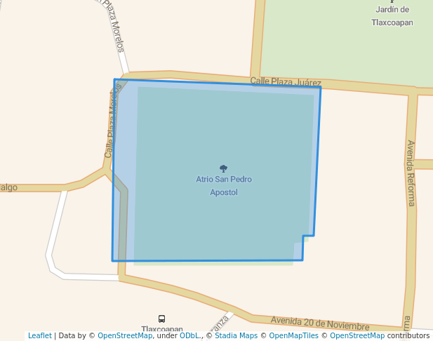 Atrio San Pedro Apostol in Tlaxcoapan | Map and Routes