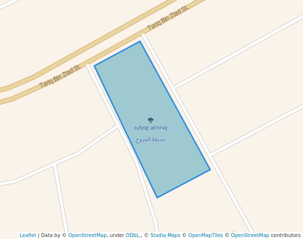 walking in حديقة المروج map in Dhahran