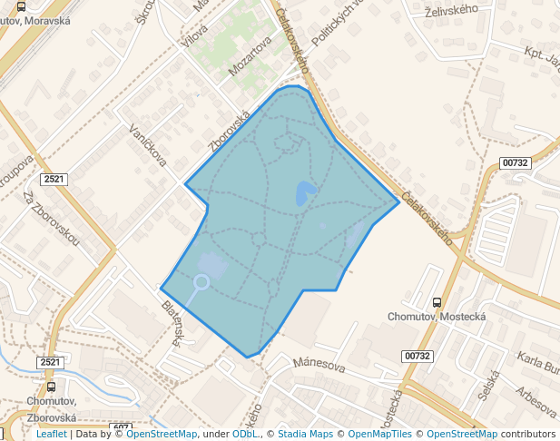 Městský park Chomutov