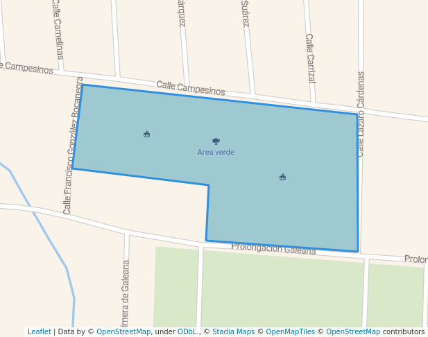 walking in Area verde map in Maravatio