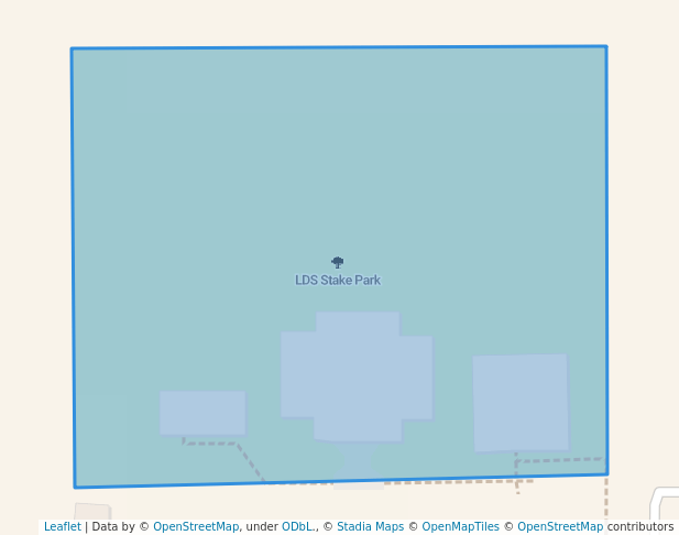 walking in LDS Stake Park map in Grantsville